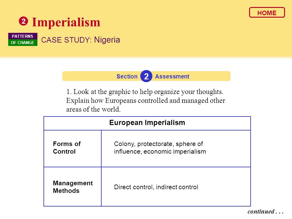 chapter 27 section 2 imperialism case study nigeria answers